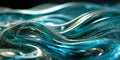 Iridescent waves of turquoise