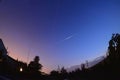 Iridium flare and ISS treck