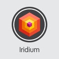 Iridium - Digital Currency Web Icon.