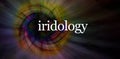 Iridology eye specialist concept banner