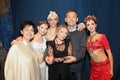 Irina Chernomurova, Natalia Somova, Sergey Polunin, Natalia Makarova, Vladimir Urin, Erika Mikirticheva behind the scenes of the