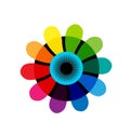 Iris abstract color wheel vector