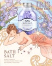 IRIS bath salt ads