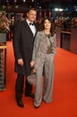 Iris Berben and her partner Heiko Kiesow during 68th Berlinale 2018 Royalty Free Stock Photo