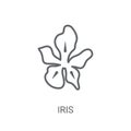 Iris icon. Trendy Iris logo concept on white background from Nat