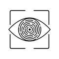 Iris recognition biometric identification