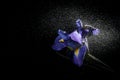 Iris splashed with water Royalty Free Stock Photo