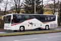 Irisbus Iliade RT bus of Czech HDF transportation company with motion blur effect