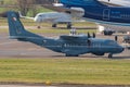 Irish air corps C-295 plane is parking in Zurich in Switzerland