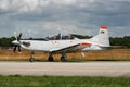 Irish Air Corps Pilatus PC-9 trainer aircraft at Volkel Air Base. The Netherlands - June 20, 2009