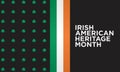 Irish-American Heritage Month Background