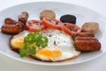 Irish breakfast with tomato Royalty Free Stock Photo