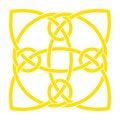 Irish celtic shamrock knot. Symbol of Ireland. Traditional medieval frame pattern illustration. Scandinavian or Celtic ornament. Royalty Free Stock Photo