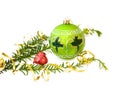 Irish Christmas with green bauble