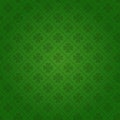 Irish Clover Background, St. Patrick`s Day Seamless Pattern With Shamrock Leaves On Green Royalty Free Stock Photo