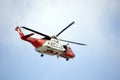 Irish coastguard rescue helicopter search Royalty Free Stock Photo