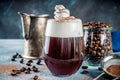 Irish coffee cocktail Royalty Free Stock Photo