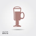 Irish Coffee cocktail icon Royalty Free Stock Photo