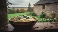 Irish Colcannon in a Countryside Cottage