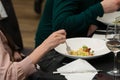 Irish colcannon served in a white bowl or traditional mashed potato with addition of kale, leek and green onion, close-up Royalty Free Stock Photo