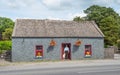 Irish Cottage With Painted Doors and Windows Royalty Free Stock Photo