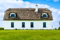 Irish cottage with thatch roof Royalty Free Stock Photo