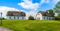 Irish cottages with thatch roof Royalty Free Stock Photo