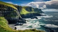 irish craggy coast ireland Royalty Free Stock Photo