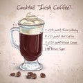 Irish cream coffee Royalty Free Stock Photo