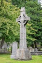 Irish cross at the cemetery of Saint Patrick cathedral in Dublin Ireland Royalty Free Stock Photo