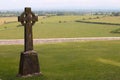 Irish Cross in Front of Fields Royalty Free Stock Photo