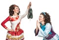 Irish dancers with soft shoes for dancing Royalty Free Stock Photo