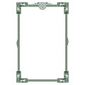 Irish design in vintage, retro style. Frame in the Old Norse Celtic style