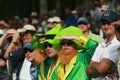 Irish fans at Ryder Cup Matches Royalty Free Stock Photo