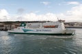 Irish Ferries ferry boat Isle of Inishmore at Port of Dover in England