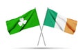 Irish Flag with clover