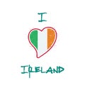 Irish flag patriotic t-shirt design.