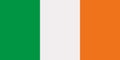 Irish flag vector Royalty Free Stock Photo