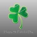 Irish four leaf lucky clovers background for Happy St. Patrick s Day. Royalty Free Stock Photo