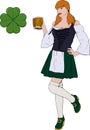 Irish girl with Beer