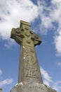 Irish graveyard celtic cross Royalty Free Stock Photo