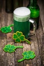 Irish green beer