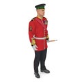 Irish Guard Sergeant on white. 3D illustration