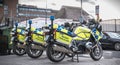 Irish Highway Police Motorcycle parked in Dublin