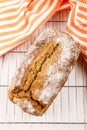 Irish homemade soda bread on a cooling rack Royalty Free Stock Photo