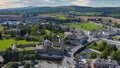 Irish Landmark Cahir Castle Ireland amazing aerial drone