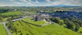 Irish Landmark Rock of Cashel king Ireland amazing aerial drone Royalty Free Stock Photo