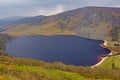 Guiness lake in wicklow mountains in the fog Royalty Free Stock Photo