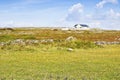 Irish landscape with typical house Aran Island - Europe - Ireland