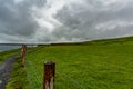 Irish landscape of a valley with a trail from Doolin to the Cliffs of Moher Royalty Free Stock Photo